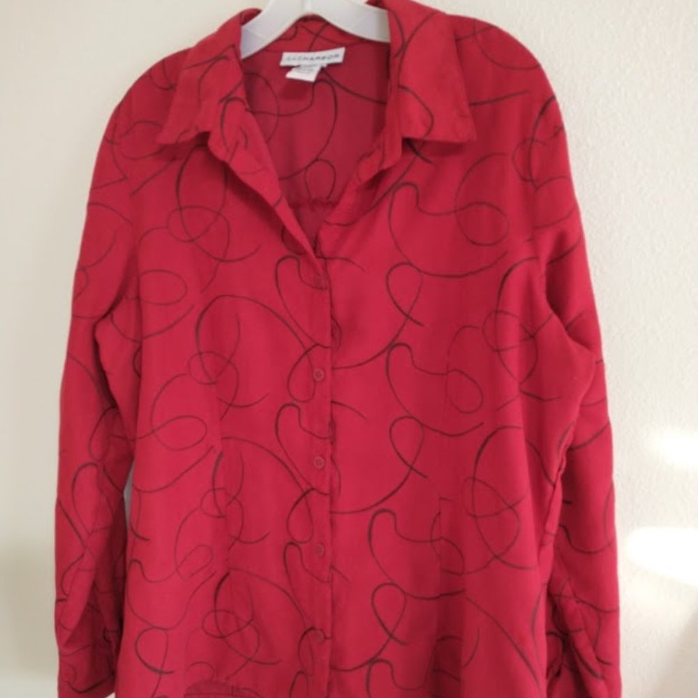 SHIRT – women’s button up shirt by SAGHARBOR, large